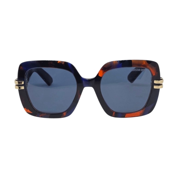 Dior Blue Tortoise Shell Sunglasses - Picture 1 of 8